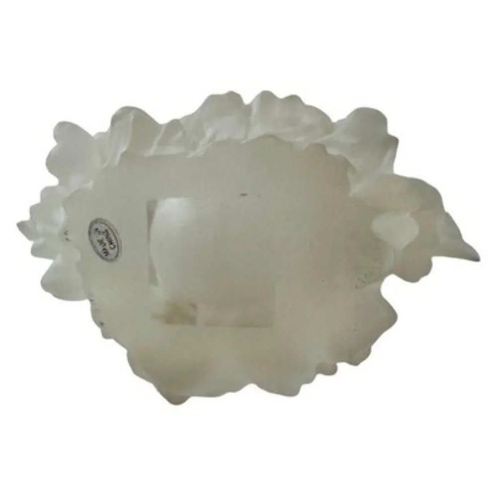 Playing Dolphins Frosted Glass Figurine 7.5